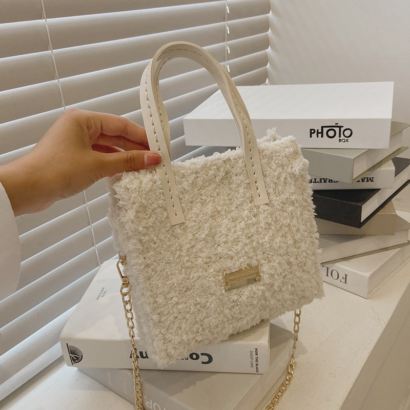 Bag 2021 New All-Match DIY Hand-Woven Bag Material Bag Fashion Wool Mesh Shoulder Messenger Bag for Women