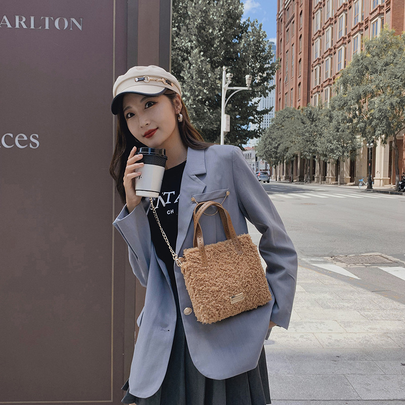 Bag 2021 New All-Match DIY Hand-Woven Bag Material Bag Fashion Wool Mesh Shoulder Messenger Bag for Women