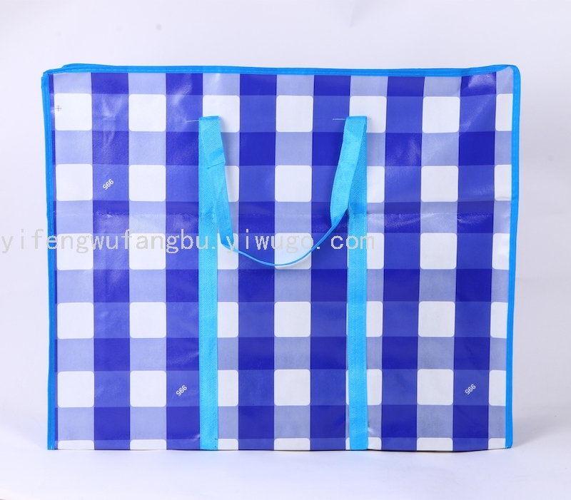 Woven Bag Non-Woven Bag Packing Bag Factory Direct Sales Webbing Winding Bottom Non-Woven Bag