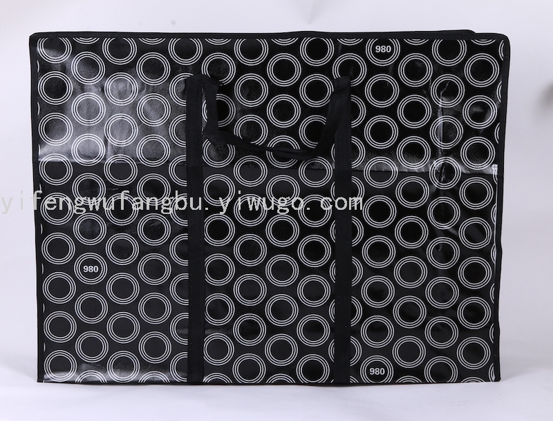 Woven Bag Non-Woven Bag Packing Bag Factory Direct Sales Webbing Winding Bottom Non-Woven Bag