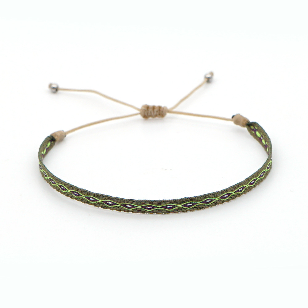 Kkbead Bohemian Nepal Ethnic Style Webbing Handmade Woven Bracelet Kkbead Bohemian Nepal Ethnic Style Webbing Handmade Woven Bracelet
