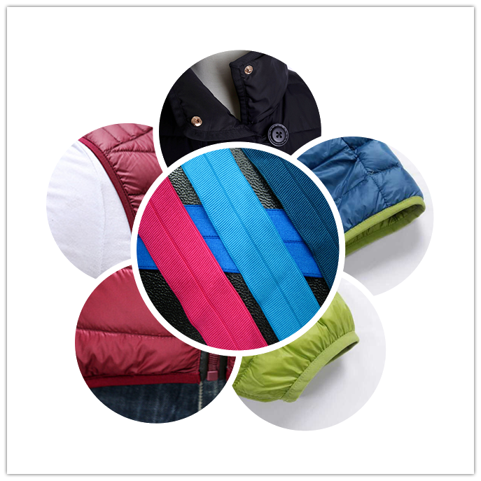 New nylon jacket thick high elastic webbing thread smooth headband garment accessories New nylon jacket thick high elastic webbing thread smooth headband garment accessories