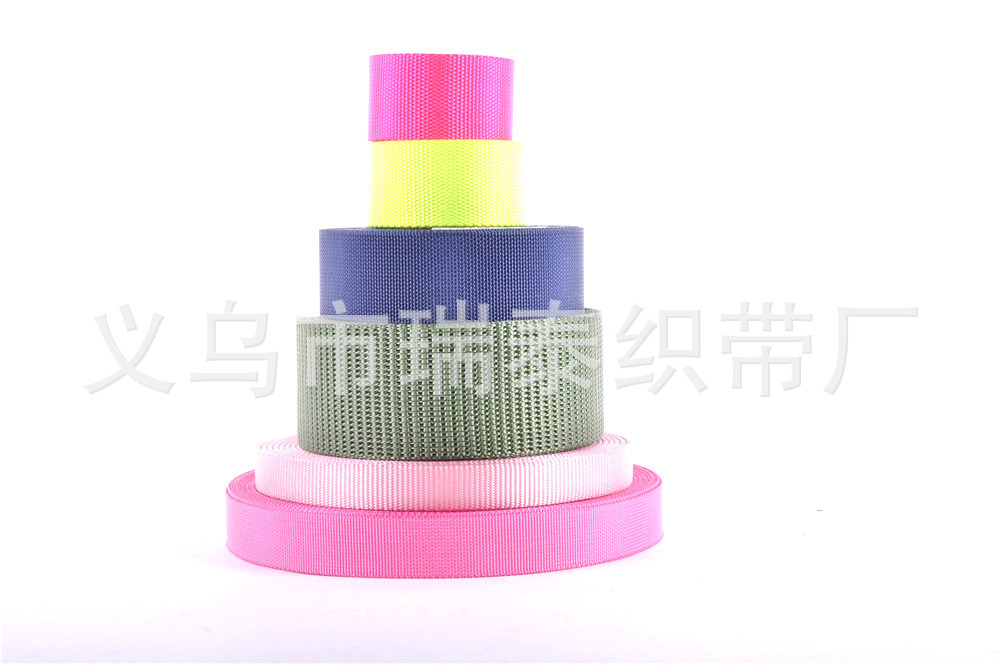 Factory direct supply PP webbing polypropylene webbing with polyester webbing with nylon Ribbon Factory direct supply PP webbing polypropylene webbing with polyester webbing with nylon Ribbon