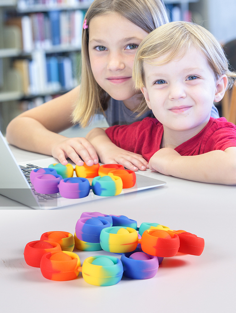 New Deratization Pioneer Bracelet Buddha Beads Rainbow Pop Le Children Squeeze Toys Pusp Pop It New New Deratization Pioneer Bracelet Buddha Beads Rainbow Pop Le Children Squeeze Toys Pusp Pop It New