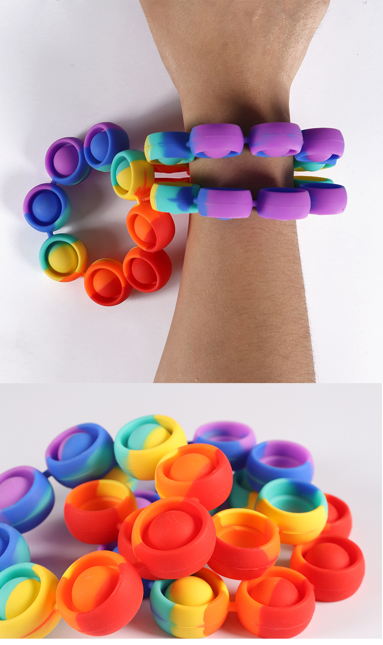 New Deratization Pioneer Bracelet Buddha Beads Rainbow Pop Le Children Squeeze Toys Pusp Pop It New New Deratization Pioneer Bracelet Buddha Beads Rainbow Pop Le Children Squeeze Toys Pusp Pop It New