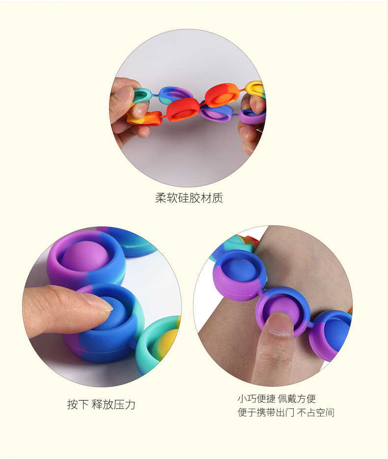 New Deratization Pioneer Bracelet Buddha Beads Rainbow Pop Le Children Squeeze Toys Pusp Pop It New New Deratization Pioneer Bracelet Buddha Beads Rainbow Pop Le Children Squeeze Toys Pusp Pop It New