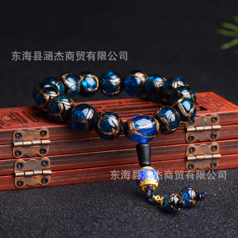 Tiktok Yonghe Palace Same Style Fragrant Gray Buddha Beads Bracelet Colored Glaze Bracelet Ancient Fragrant Gray Colored Glaze Beads Men's and Women's Ornament Tiktok Yonghe Palace Same Style Fragrant Gray Buddha Beads Bracelet Colored Glaze Bracelet Ancient Fragrant Gray Colored Glaze Beads Men's and Women's Ornament