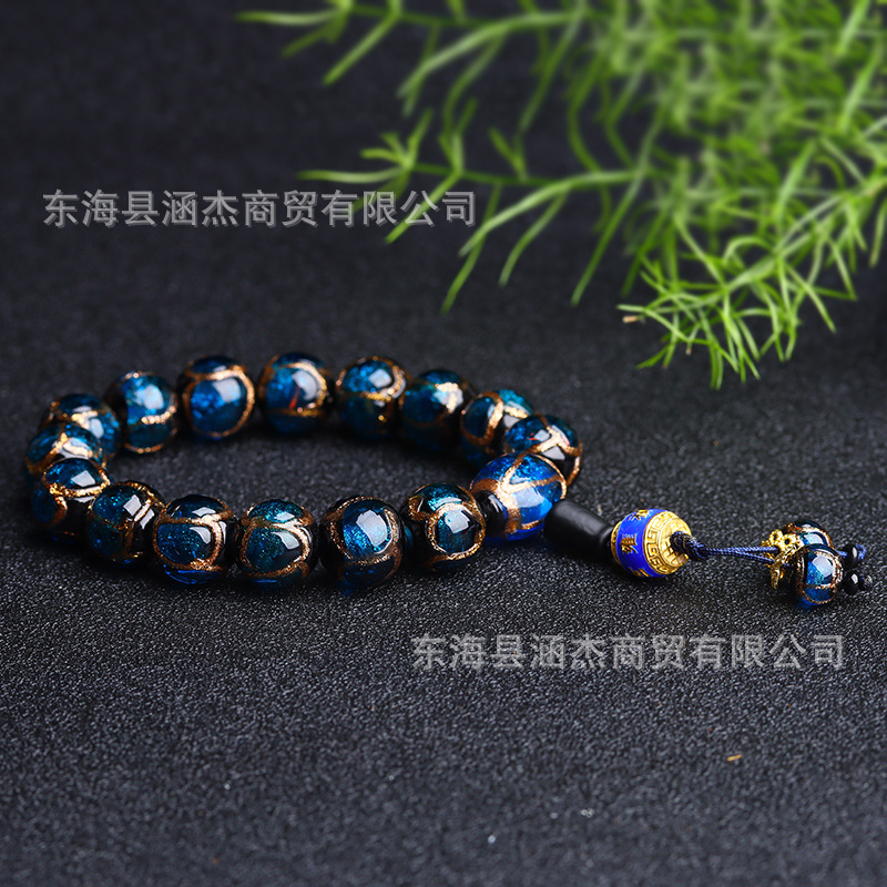 Tiktok Yonghe Palace Same Style Fragrant Gray Buddha Beads Bracelet Colored Glaze Bracelet Ancient Fragrant Gray Colored Glaze Beads Men's and Women's Ornament Tiktok Yonghe Palace Same Style Fragrant Gray Buddha Beads Bracelet Colored Glaze Bracelet Ancient Fragrant Gray Colored Glaze Beads Men's and Women's Ornament