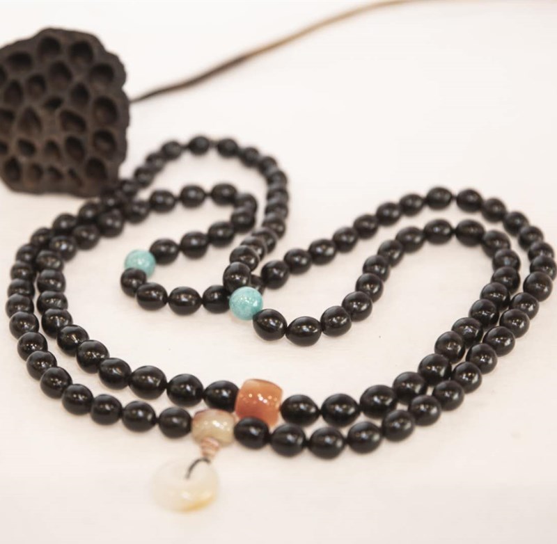 Non-Heritage Culture Zhengxin Lotus Seed Beads String Bracelet Crafts Pendant Buddha Beads Buddha Statue Educational Supplies Gift Temple Knot