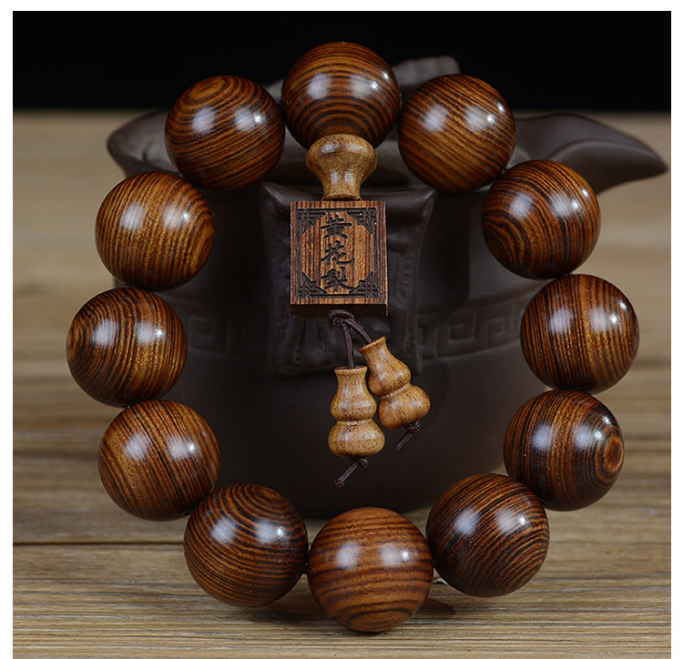 Indonesia Big Leaf Huanghuali Wood Buddha Beads Bracelet Purple Oil Pear Rosewood Men and Women Bracelet Popular Crafts Ornament Factory Wholesale Indonesia Big Leaf Huanghuali Wood Buddha Beads Bracelet Purple Oil Pear Rosewood Men and Women Bracelet Popular Crafts Ornament Factory Wholesale