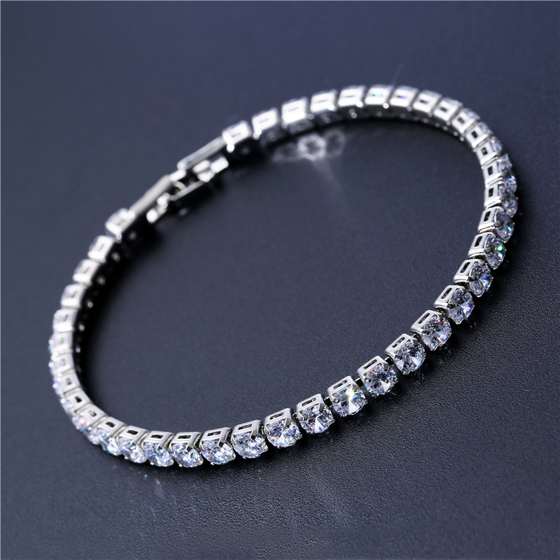 European and American Men's Hip Hop Bracelet Wholesale Cross-Border Sold Jewelry Amazon EBay Hot Sale Micro Inlaid Zircon Bracelet for Women