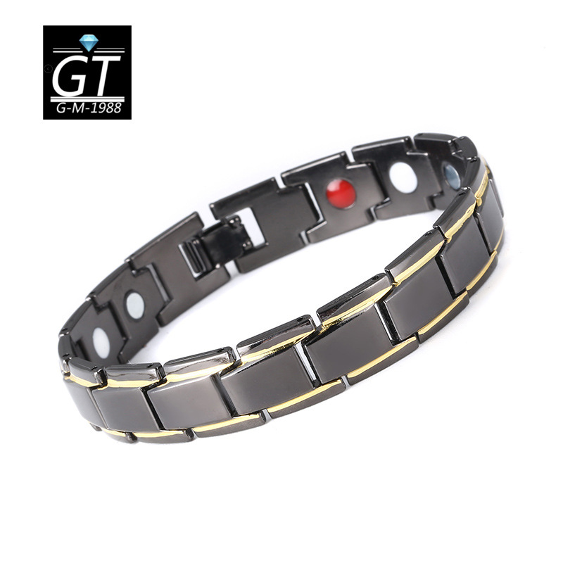 Handicraft Brocade Wish Hot Men&#039;s Alloy Health Couple Magnetic Bracelet Fashion Detachable Magnetic Therapy Bracelet