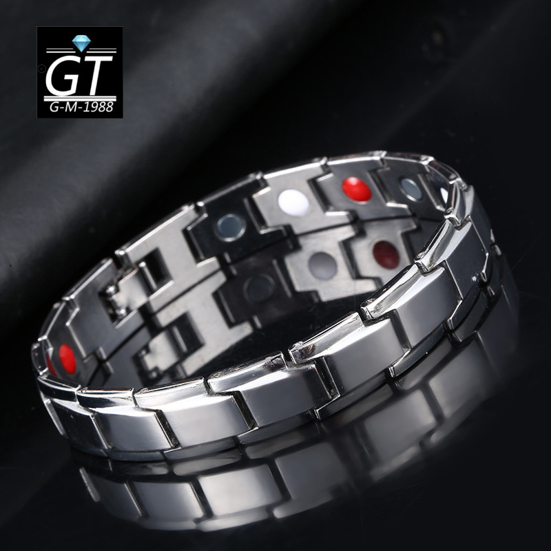 Handicraft Brocade Wish Hot Men's Alloy Health Couple Magnetic Bracelet Fashion Detachable Magnetic Therapy Bracelet Handicraft Brocade Wish Hot Men's Alloy Health Couple Magnetic Bracelet Fashion Detachable Magnetic Therapy Bracelet