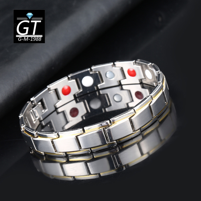 Handicraft Brocade Wish Hot Men's Alloy Health Couple Magnetic Bracelet Fashion Detachable Magnetic Therapy Bracelet Handicraft Brocade Wish Hot Men's Alloy Health Couple Magnetic Bracelet Fashion Detachable Magnetic Therapy Bracelet
