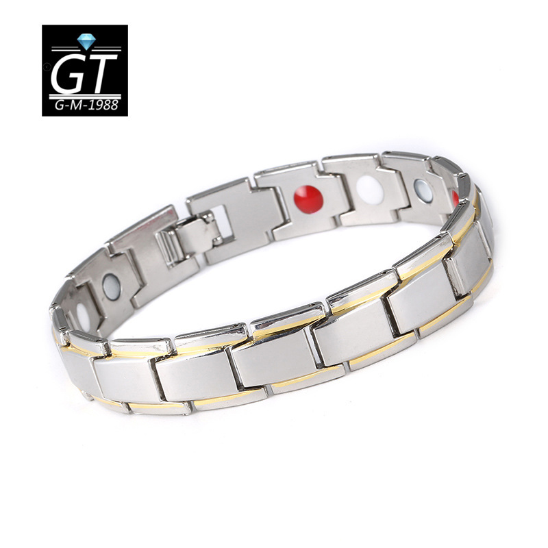 Handicraft Brocade Wish Hot Men's Alloy Health Couple Magnetic Bracelet Fashion Detachable Magnetic Therapy Bracelet Handicraft Brocade Wish Hot Men's Alloy Health Couple Magnetic Bracelet Fashion Detachable Magnetic Therapy Bracelet