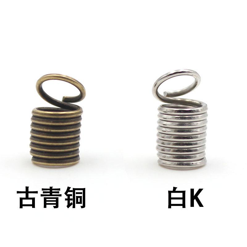 DIY Ornament Accessories Necklace Bracelet Material Bronze Silver Metal Buckle Leather Rope Connector Spring Fastener DIY Ornament Accessories Necklace Bracelet Material Bronze Silver Metal Buckle Leather Rope Connector Spring Fastener