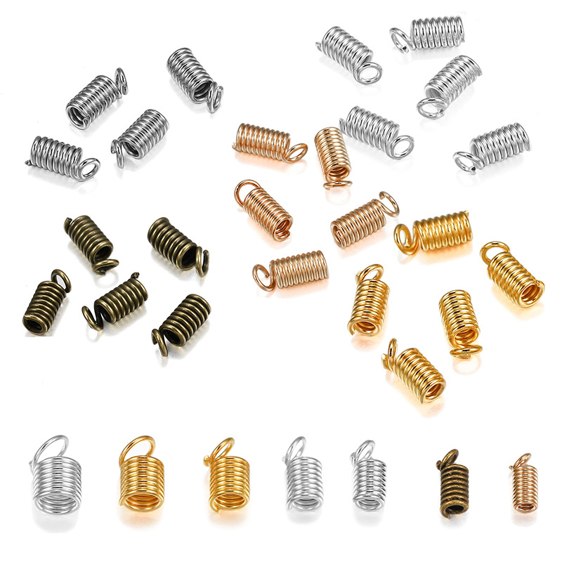 DIY Ornament Accessories Necklace Bracelet Material Bronze Silver Metal Buckle Leather Rope Connector Spring Fastener DIY Ornament Accessories Necklace Bracelet Material Bronze Silver Metal Buckle Leather Rope Connector Spring Fastener