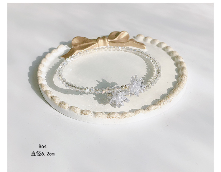 Design Zircon Jewelry Set Necklace Bracelet Ring Popular Flower Crystal Popular Silver Needle Senior Lady Niche Design Zircon Jewelry Set Necklace Bracelet Ring Popular Flower Crystal Popular Silver Needle Senior Lady Niche