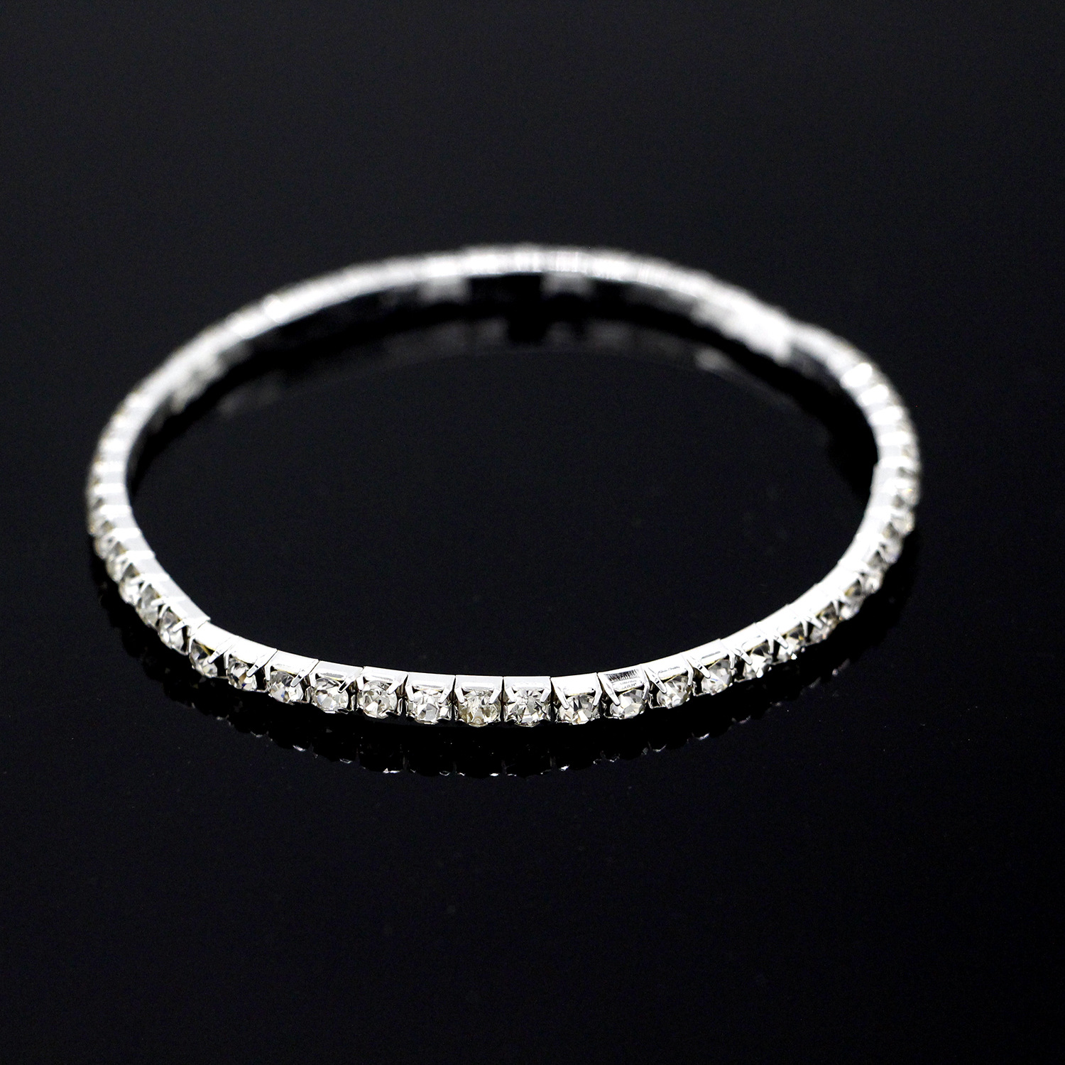 European and American Rhinestone Rows of Diamond-Embedded Elastic Crystal Anklet Bracelet Multi-Layer Optional Silver Gold European and American Rhinestone Rows of Diamond-Embedded Elastic Crystal Anklet Bracelet Multi-Layer Optional Silver Gold