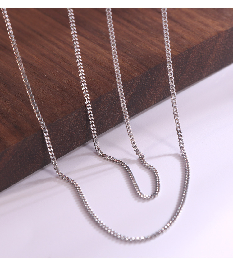 Hongxin Sterling Silver Twisted Cauliflower Necklace Bracelet Box Starry Sky Side Water Wave Cross Accessories Bare Necklace Wholesale Hongxin Sterling Silver Twisted Cauliflower Necklace Bracelet Box Starry Sky Side Water Wave Cross Accessories Bare Necklace Wholesale