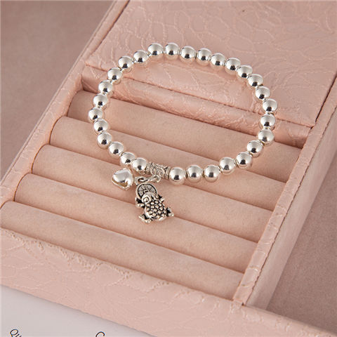 New Sliver Beads Tassel Two-Circle Bracelet Retro Tibetan Silver Lucky Cat Pendant Bracelet Internet Celebrity Live Hot Silver Accessories New Sliver Beads Tassel Two-Circle Bracelet Retro Tibetan Silver Lucky Cat Pendant Bracelet Internet Celebrity Live Hot Silver Accessories