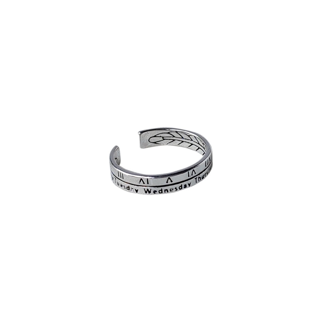 Bright Eyes Fashion Design Electroplated Antique Silver Black Copper Ring Opening Adjustable Internet Celebrity Bracelet for Women 2021new