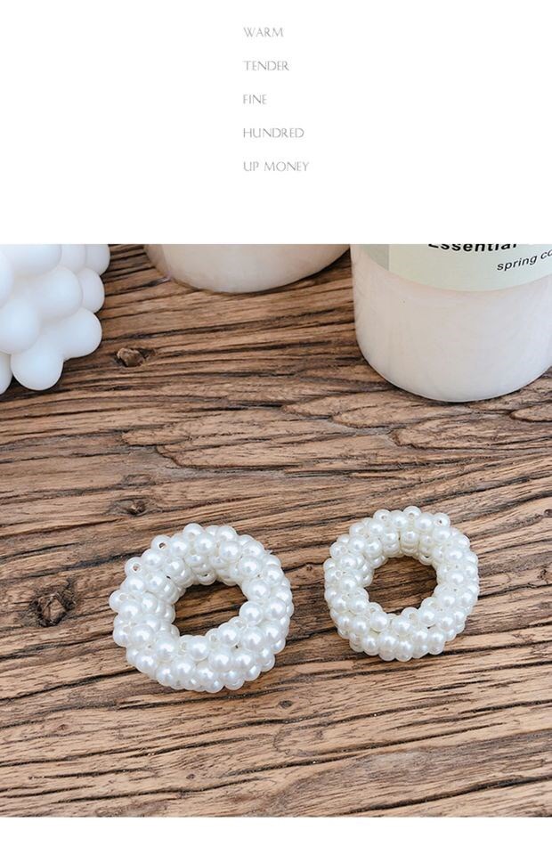 Xuan Ya Pearl Hair Band Bracelet Dual-Purpose Headband Female Online Influencer Tie Hair Accessories Dongdaemun Hair Accessory Headdress Pearl Hair Band