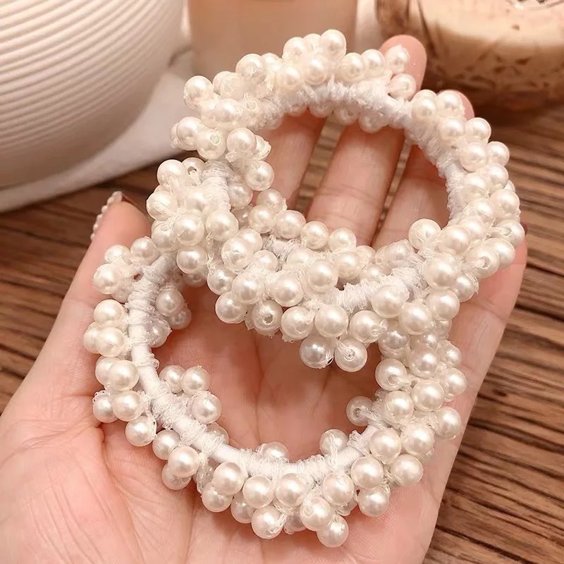 Mori Girl&#039;s Fresh Handmade Beaded Pearl Headband 2020 Korean Style Internet Celebrity Personalized Hairband Bracelet Dual-Use Headband