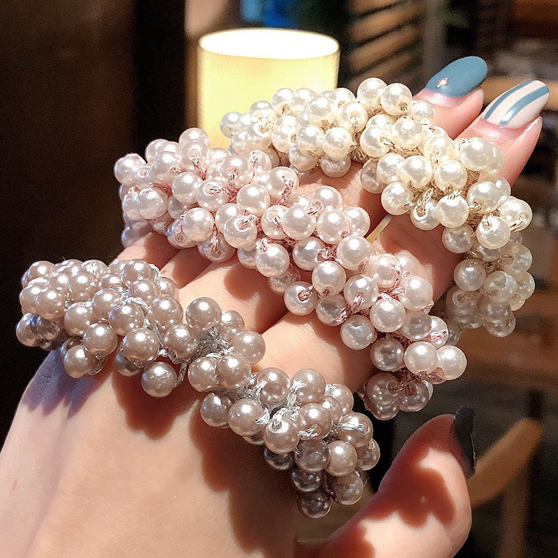 Mori Girl&#039;s Fresh Handmade Beaded Pearl Headband 2020 Korean Style Internet Celebrity Personalized Hairband Bracelet Dual-Use Headband