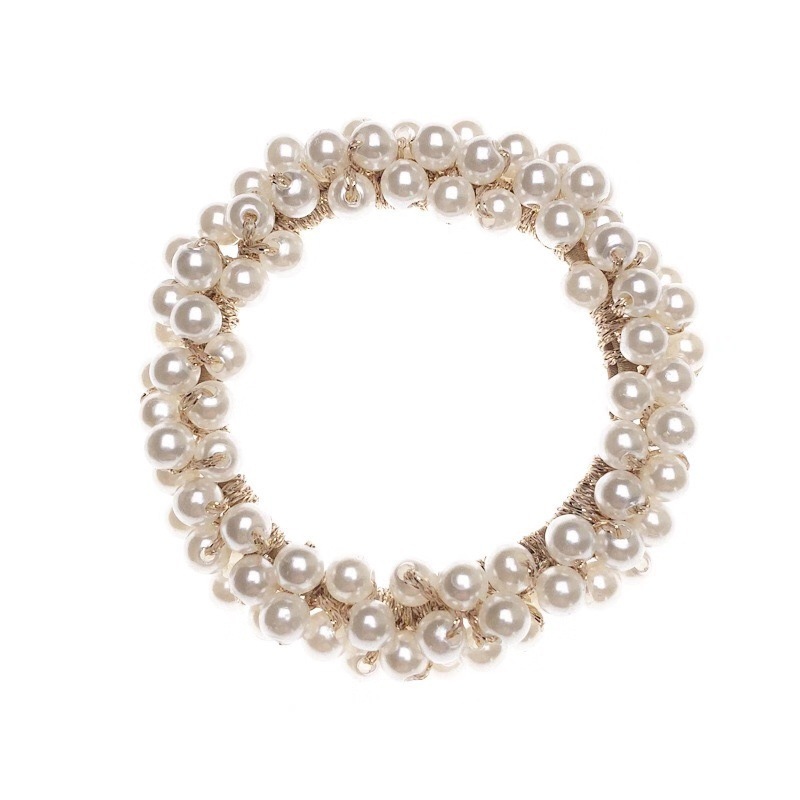 Mori Girl&#039;s Fresh Handmade Beaded Pearl Headband 2020 Korean Style Internet Celebrity Personalized Hairband Bracelet Dual-Use Headband
