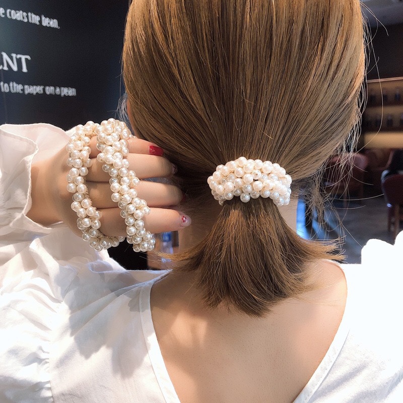 Mori Girl's Fresh Handmade Beaded Pearl Headband 2020 Korean Style Internet Celebrity Personalized Hairband Bracelet Dual-Use Headband