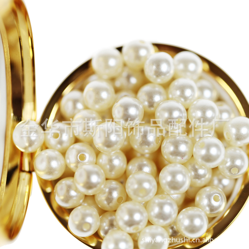 DIY jewelry accessories checking beaded beaded lacquer rice white imitation pearl hand - sewn decorative diamond bracelet beads wholesale