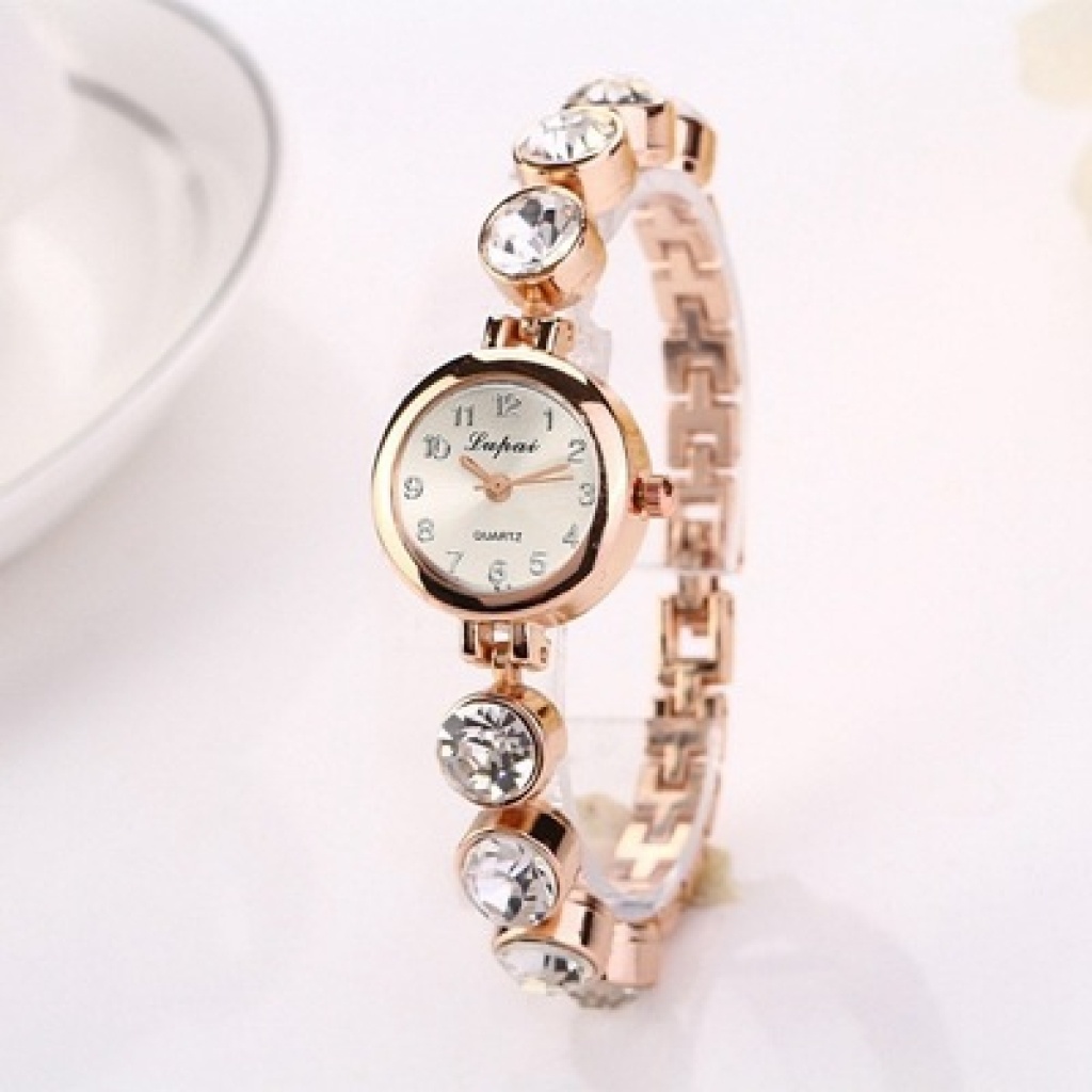 Green Style Niche Women's Quartz Watch Pearl Alloy Bracelet Women's Watch Wholesale Women's Watch Women's Watch