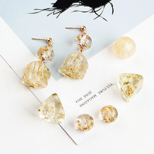 DIY Earrings Accessories Korean Alloy Simple Rhinestone Pearl Heart Shell Earring Material Bracelet Pendant