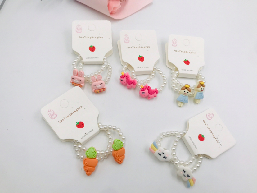 Children's Pearl Hair Band Cute Bracelet Dual-Use Baby Princess Hair Band Little Girl Headdress Flower Hair Rope Headband Children's Pearl Hair Band Cute Bracelet Dual-Use Baby Princess Hair Band Little Girl Headdress Flower Hair Rope Headband