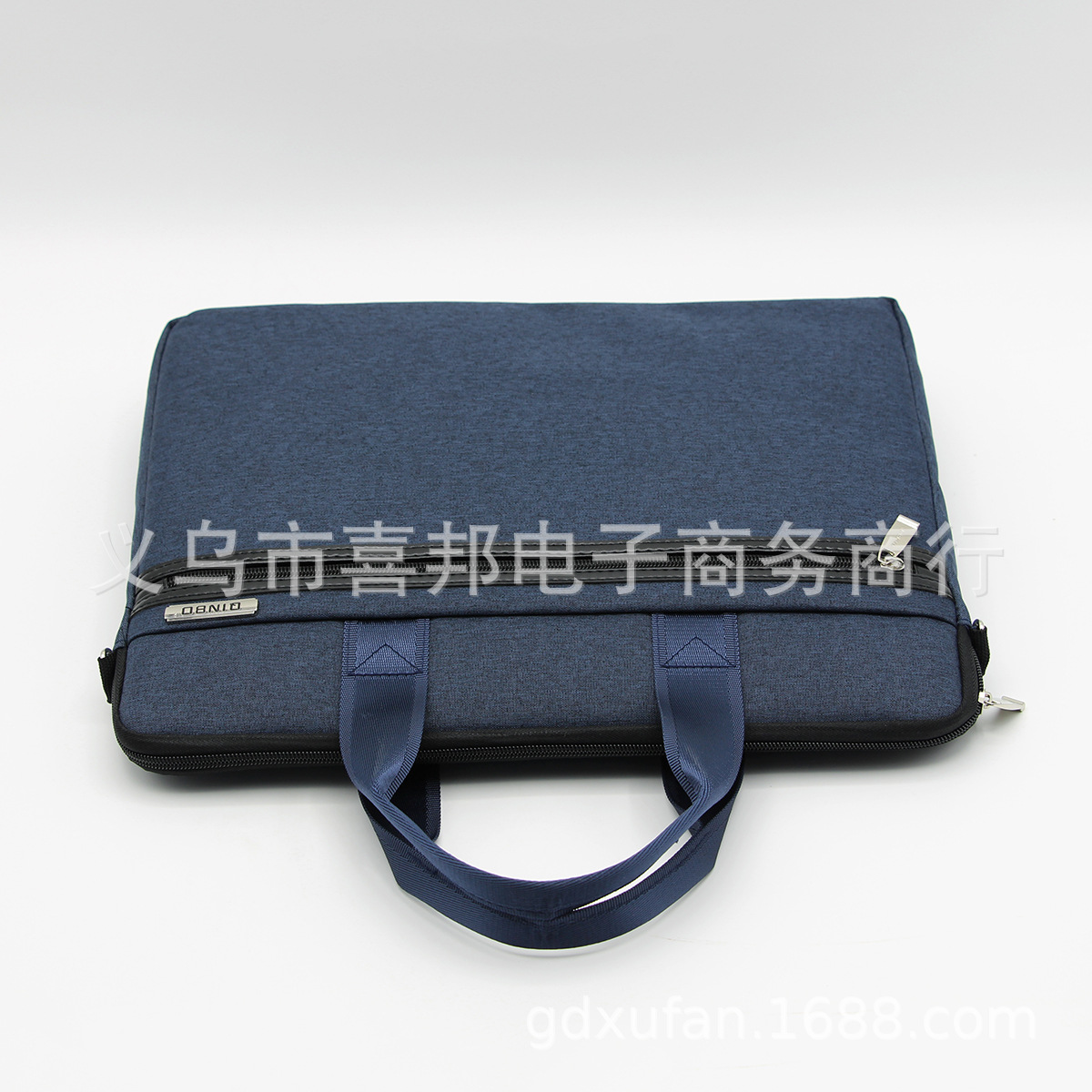 Qinbo Zipper Portable Briefcase File Bag Canvas Large Capacity Computer Bag Canvas Briefcase Batch Customization