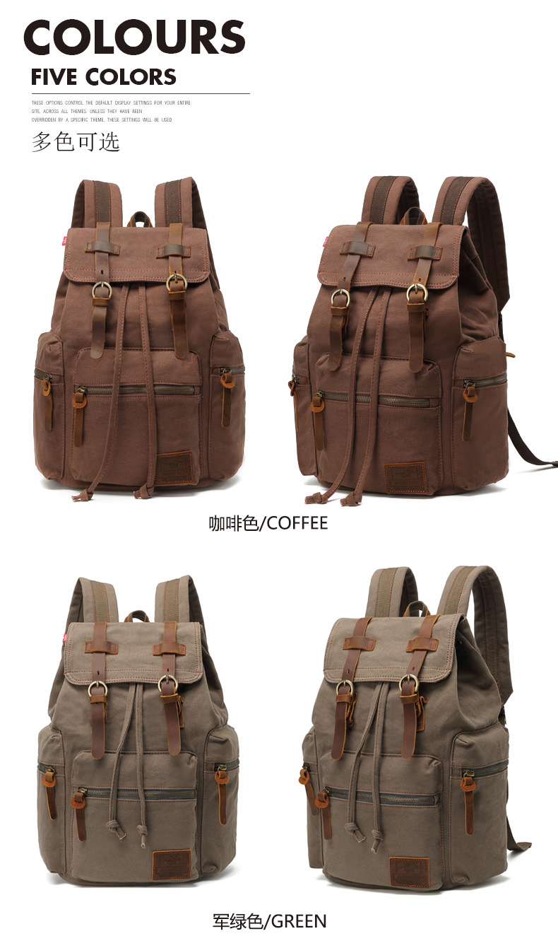 AugurSoaring Canvas Bag Retro Men's Bag Backpack Computer Bag Student Bag CrossBorder AugurSoaring Canvas Bag Retro Men's Bag Backpack Computer Bag Student Bag CrossBorder