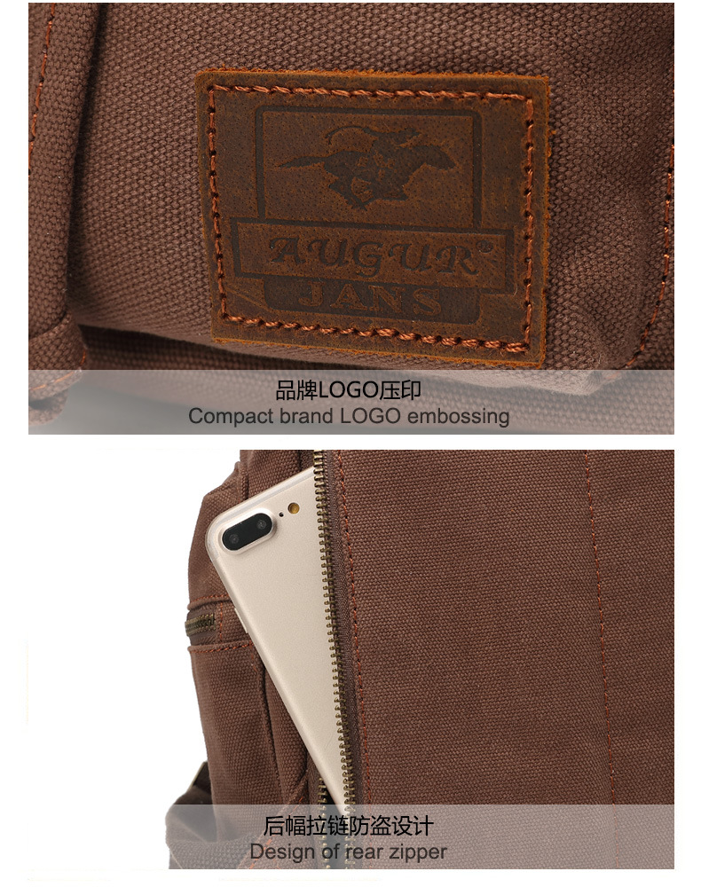 AugurSoaring Canvas Bag Retro Men's Bag Backpack Computer Bag Student Bag CrossBorder AugurSoaring Canvas Bag Retro Men's Bag Backpack Computer Bag Student Bag CrossBorder
