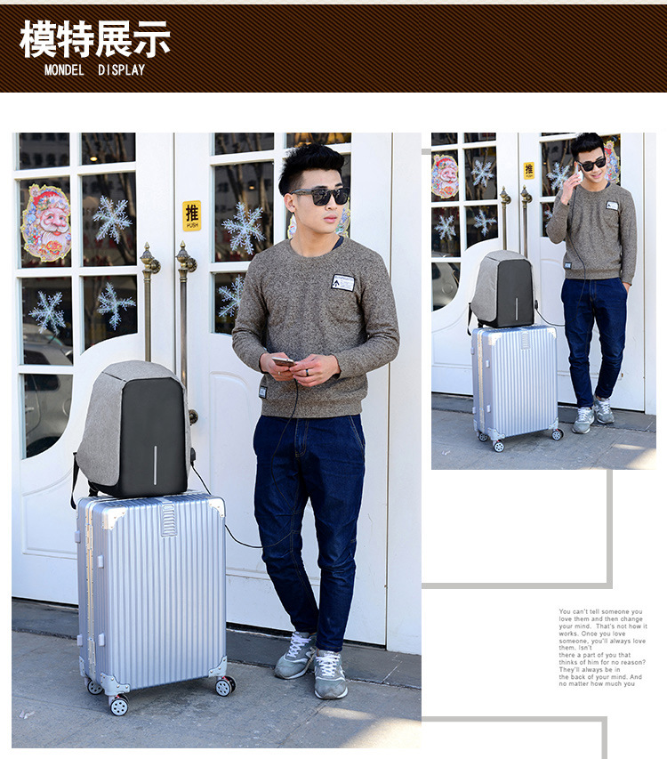 Exclusive for Cross-Border Anti-Theft Backpack Laptop Gift Bag 16-Inch Computer Backpack Casual USB Charging Travel Bag Exclusive for Cross-Border Anti-Theft Backpack Laptop Gift Bag 16-Inch Computer Backpack Casual USB Charging Travel Bag