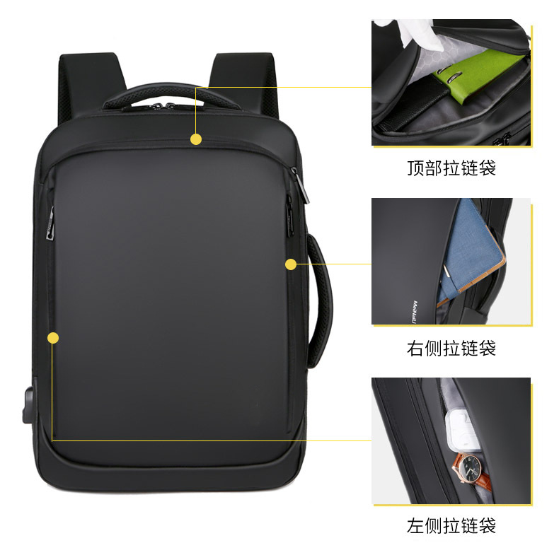 New Business Backpack Men 'S Waterproof Derm Computer Bag Multi-Functional Business Backpack Large Capacity Leisure Travel Bag New Business Backpack Men 'S Waterproof Derm Computer Bag Multi-Functional Business Backpack Large Capacity Leisure Travel Bag