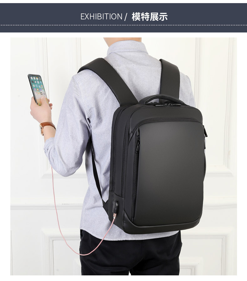 New Business Backpack Men 'S Waterproof Derm Computer Bag Multi-Functional Business Backpack Large Capacity Leisure Travel Bag New Business Backpack Men 'S Waterproof Derm Computer Bag Multi-Functional Business Backpack Large Capacity Leisure Travel Bag