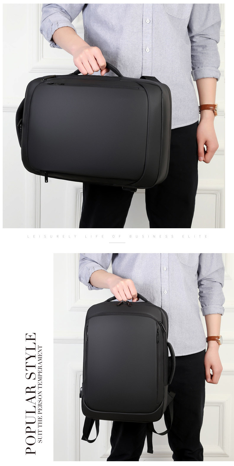 New Business Backpack Men 'S Waterproof Derm Computer Bag Multi-Functional Business Backpack Large Capacity Leisure Travel Bag New Business Backpack Men 'S Waterproof Derm Computer Bag Multi-Functional Business Backpack Large Capacity Leisure Travel Bag