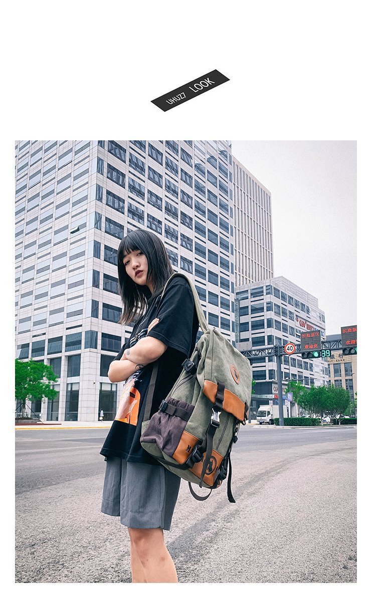 Men's and Women's Backpack Fashion Trend Canvas Backpack Youth Computer Backpack College Students Bag Leisure Travel Bag Men's and Women's Backpack Fashion Trend Canvas Backpack Youth Computer Backpack College Students Bag Leisure Travel Bag