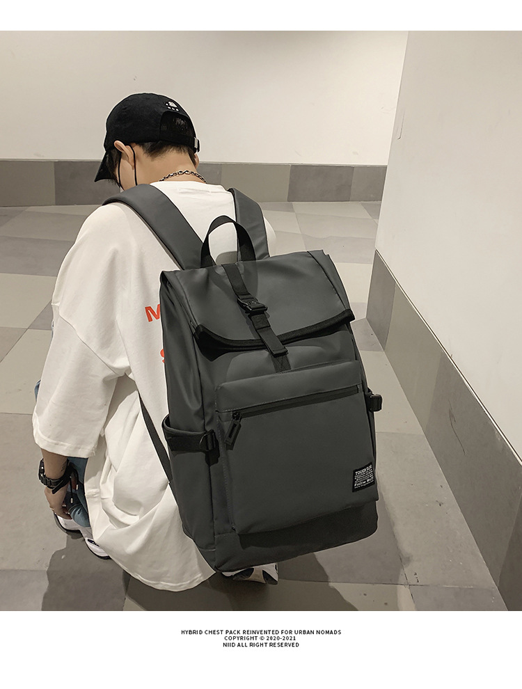 New Simple Backpack Men's Casual Travel Bag Computer Backpack Lightweight College Students Bag One Piece Dropshipping New Simple Backpack Men's Casual Travel Bag Computer Backpack Lightweight College Students Bag One Piece Dropshipping