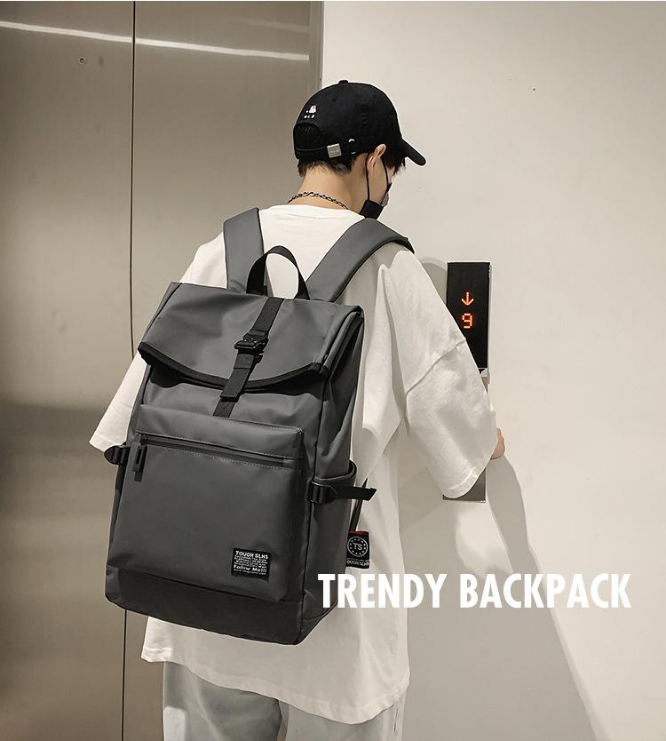 New Simple Backpack Men's Casual Travel Bag Computer Backpack Lightweight College Students Bag One Piece Dropshipping New Simple Backpack Men's Casual Travel Bag Computer Backpack Lightweight College Students Bag One Piece Dropshipping
