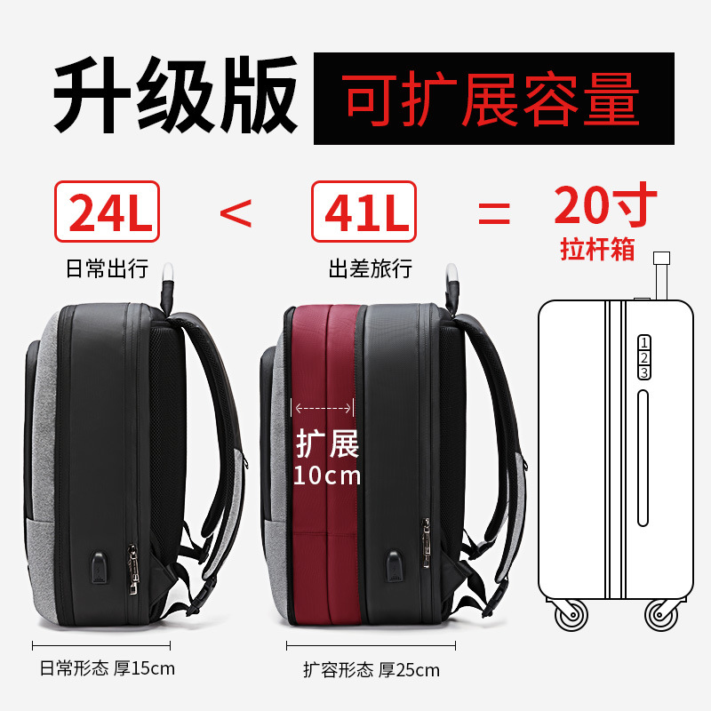 19 New Large Capacity Men&#039;s Backpack Oxford Cloth WearResistant Computer Bag Outdoor Travel Backpack Generation