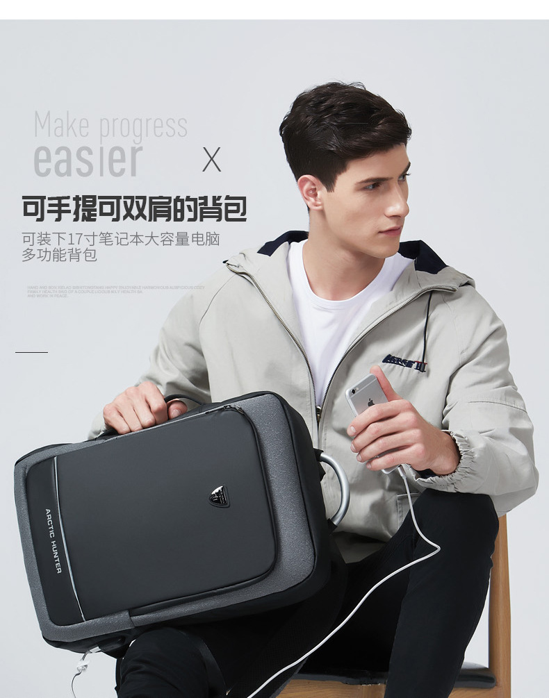 19 New Large Capacity Men's Backpack Oxford Cloth WearResistant Computer Bag Outdoor Travel Backpack Generation 19 New Large Capacity Men's Backpack Oxford Cloth WearResistant Computer Bag Outdoor Travel Backpack Generation