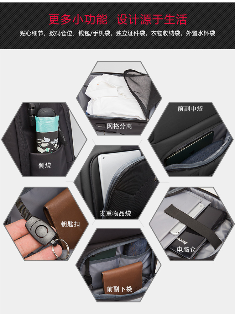 DC CrossBorder New MultiFunction Business Backpack Male USB Large Capacity Computer Bag Gift Student AntiTheft Backpack DC CrossBorder New MultiFunction Business Backpack Male USB Large Capacity Computer Bag Gift Student AntiTheft Backpack
