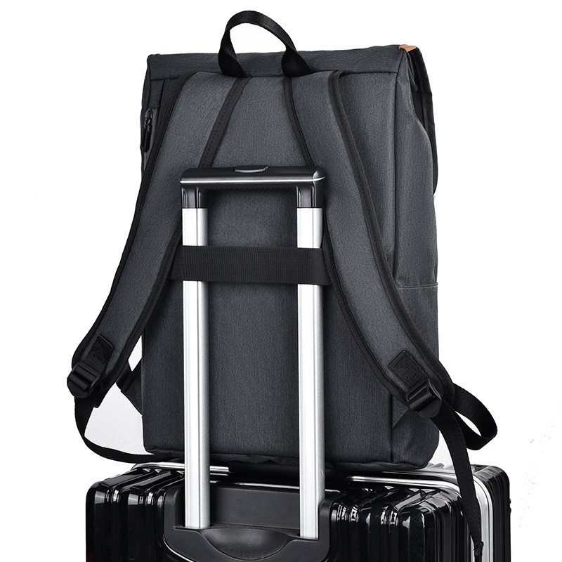 New Backpack Men&#039;s Fashion All-Matching Simple Bag 15.6-Inch Computer Backpack Large Capacity Travel Bags Men&#039;s and Women&#039;s