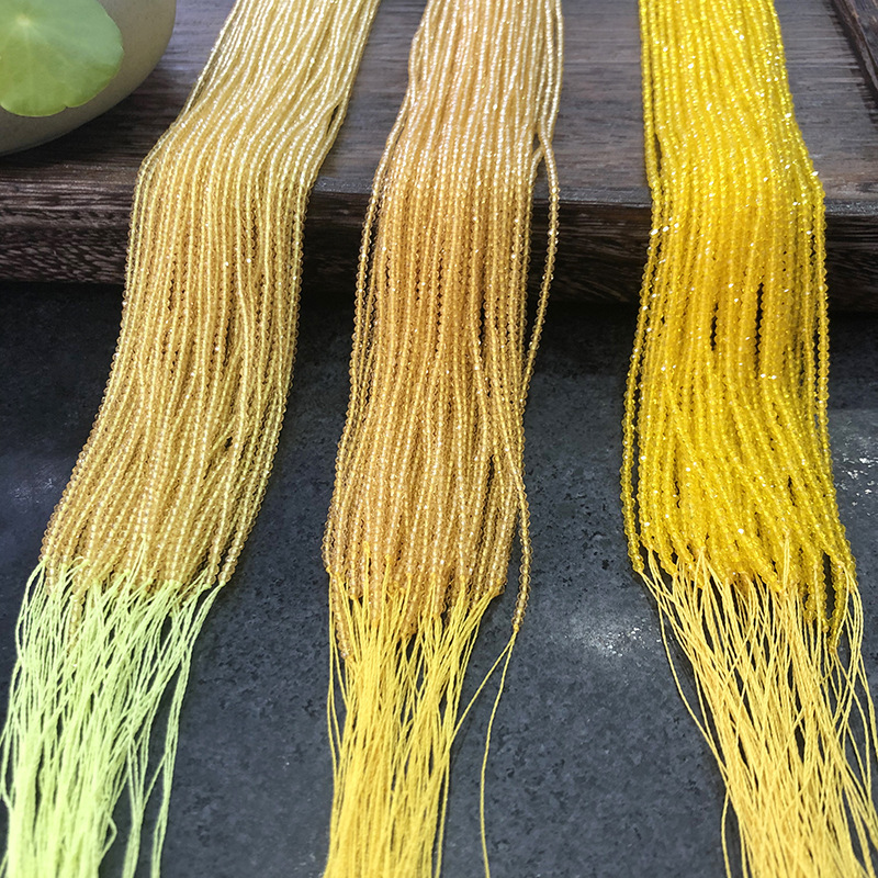Golden Yellow Spinel near Natural Stone Semi-Finished Dish Beads Loose Beads Creative Bracelet Clavicle Chain DIY Accessories